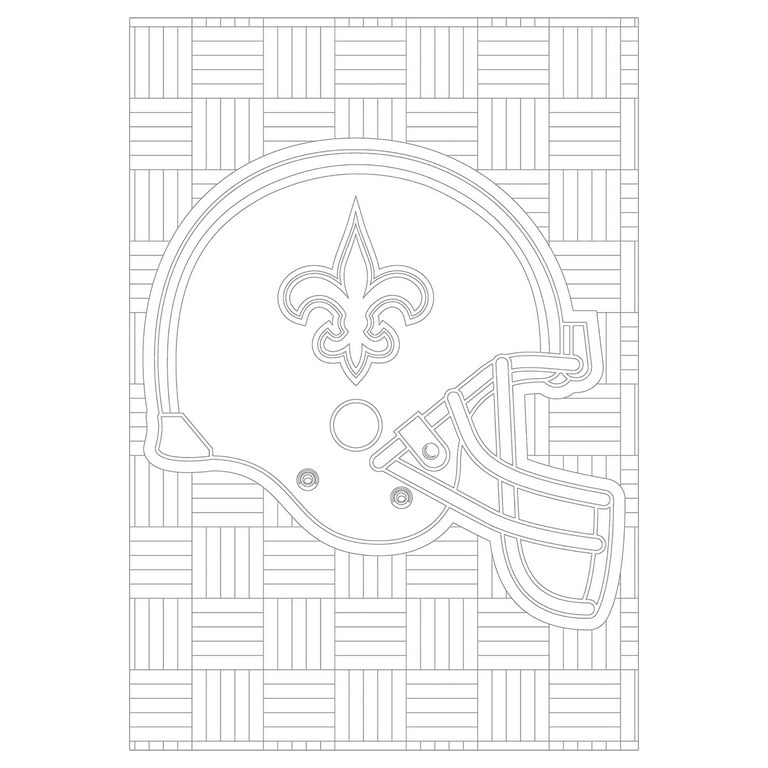 In the sports zone nfl adult coloring book new orleans saints