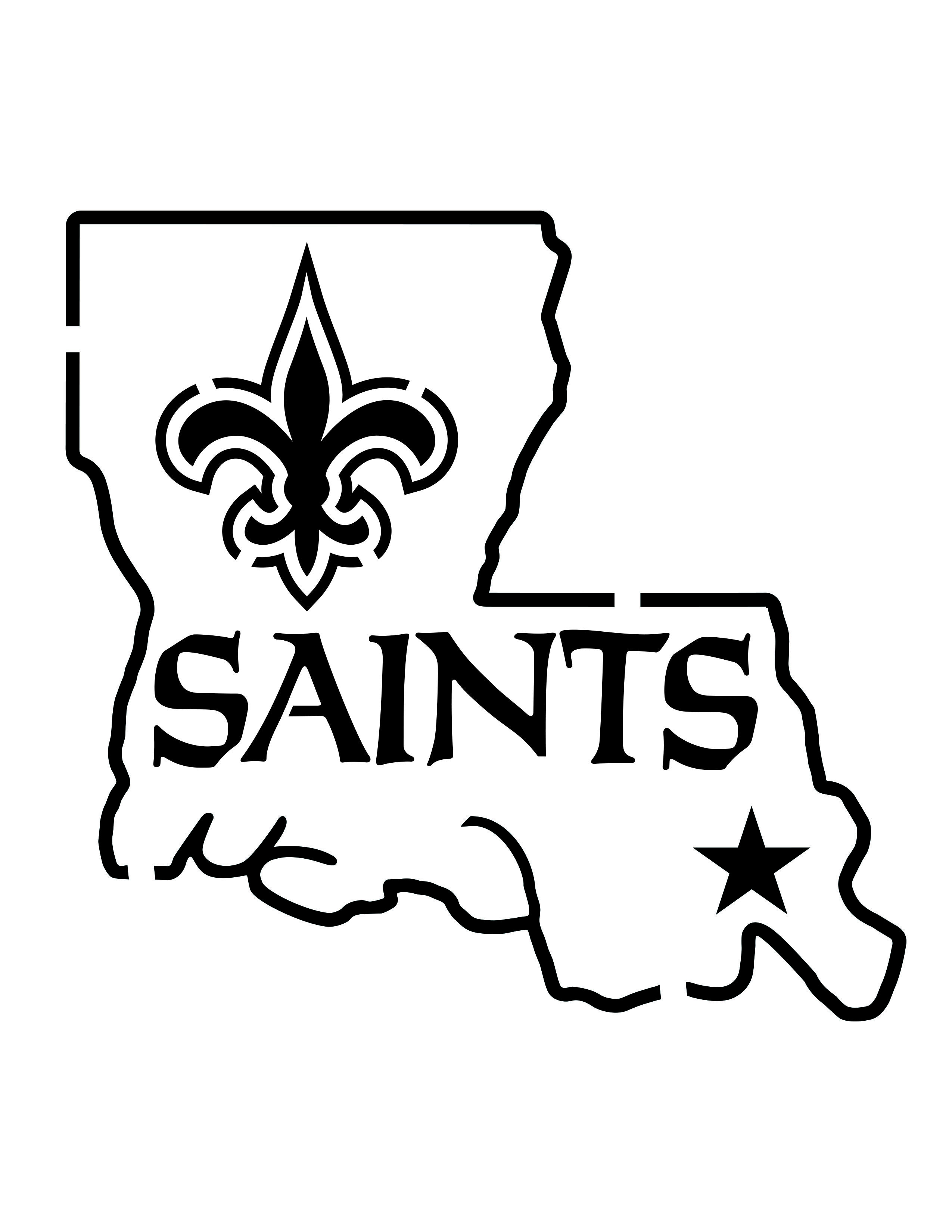 New orleans saints pumpkin stencils football coloring pages coloring pages new orleans saints