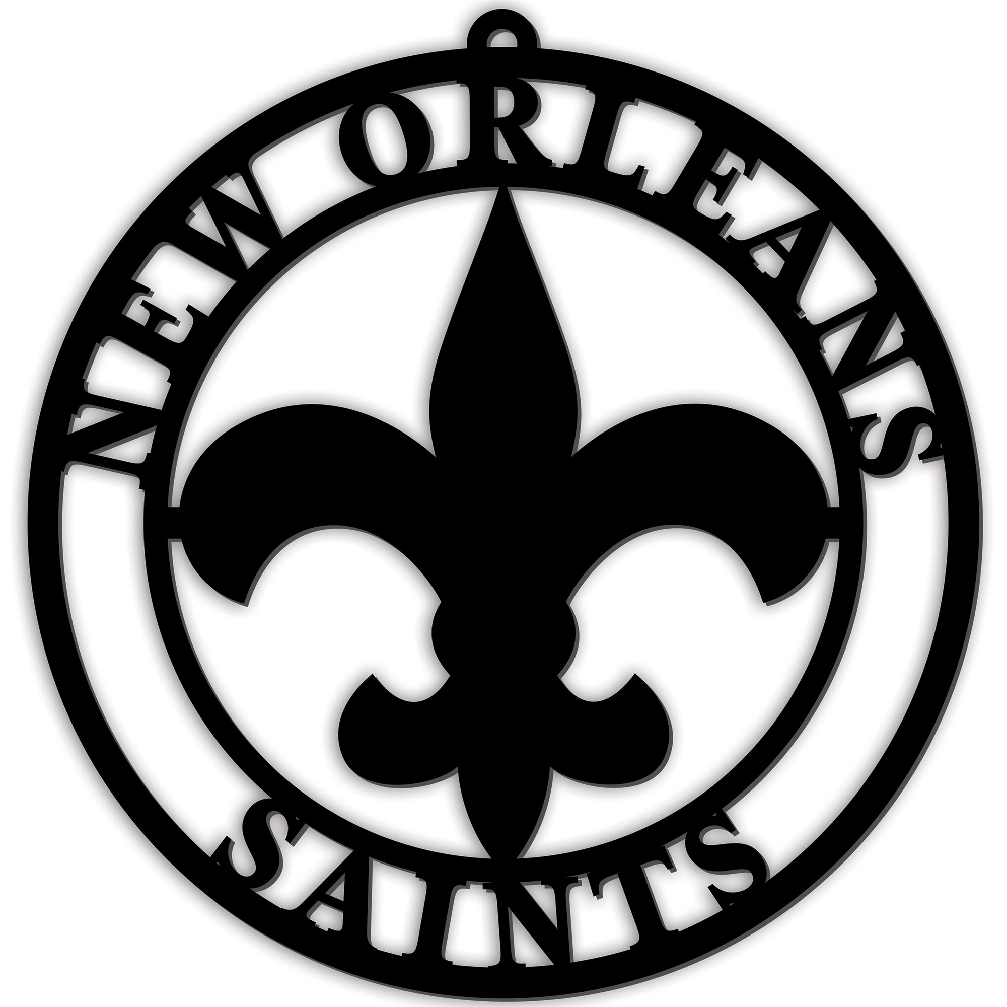 New orleans saints team logo cutout