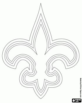 Logo of new orleans saints american football team in the nfc south division new orleans louisiana coloringâ new orleans saints logo new orleans saints saints