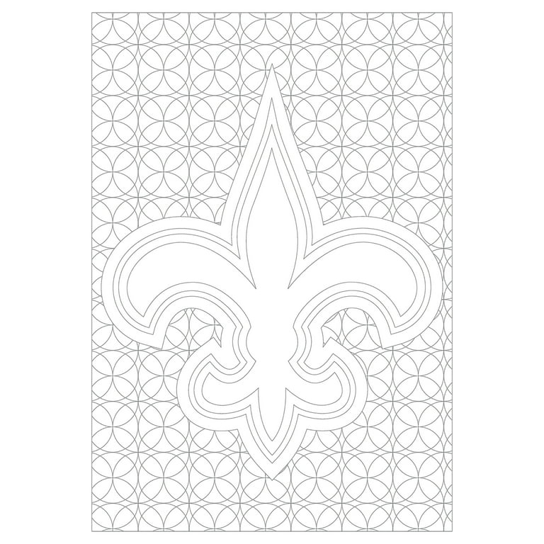 In the sports zone nfl adult coloring book new orleans saints