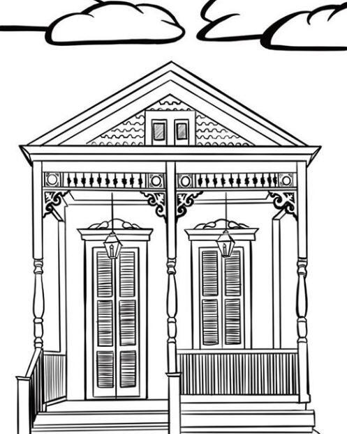 Local artist offers free louisiana themed coloring pages while activities are limited