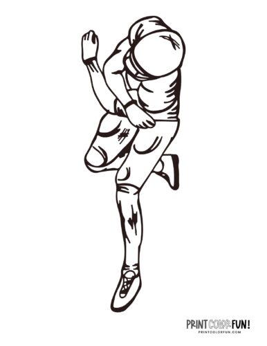 Football player coloring pages free sports printables at