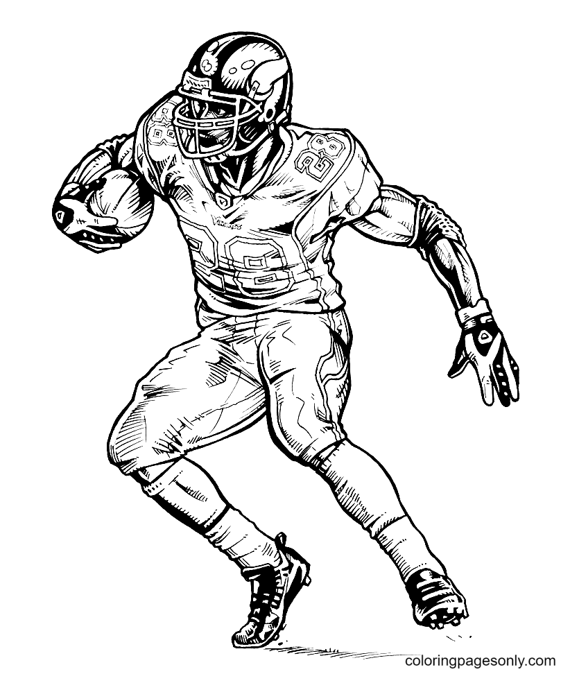 Adrian peterson coloring pages printable for free download