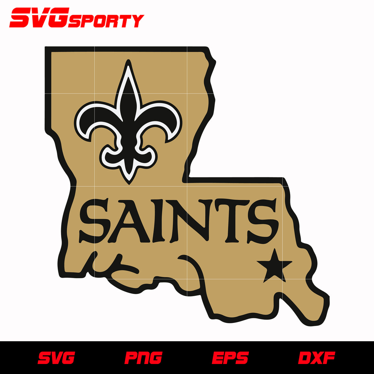 New orleans saints map svg nfl svg eps dxf png digital file â svg sporty