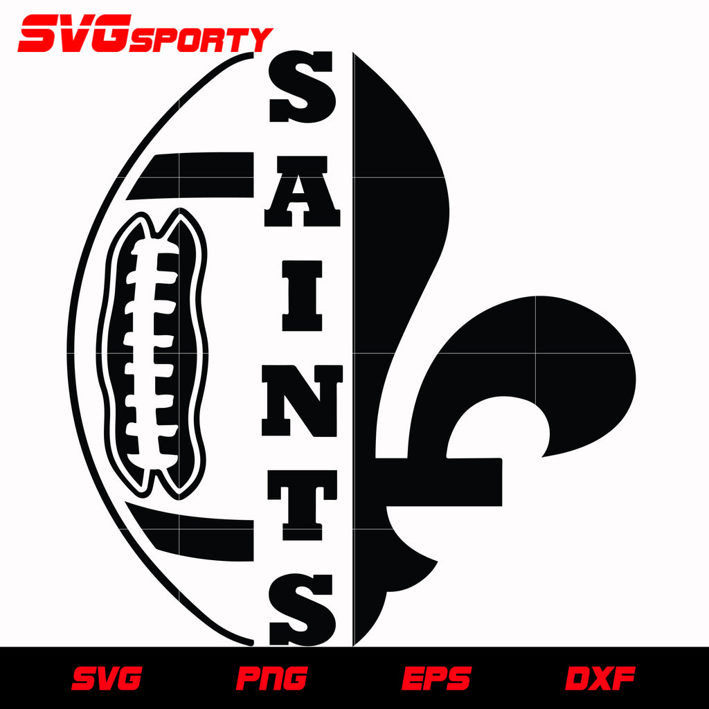 New orleans saints football svg nfl svg eps dxf png digital file â svg sporty
