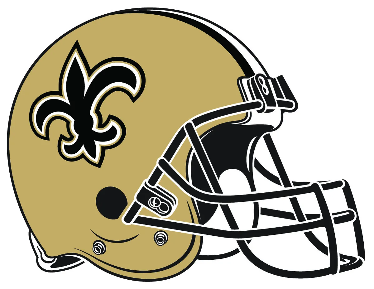 New orleans saints helmet vinyl decal sticker sizes