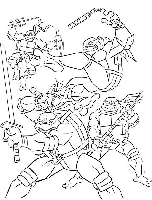 Teenage mutant ninja turtles coloring book by bendon pubâ