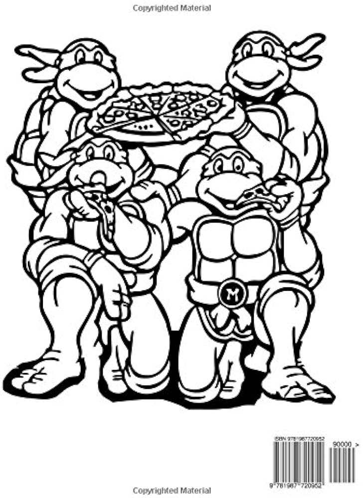 Teenage mutant ninja turtles coloring book for kids coloring all your favorite characters in teenage mutant ninja turtles by