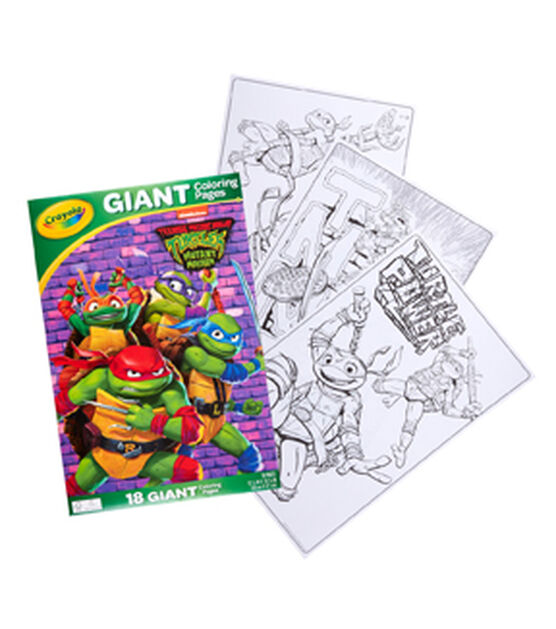 Crayola sheet teenage mutant ninja turtles giant coloring book