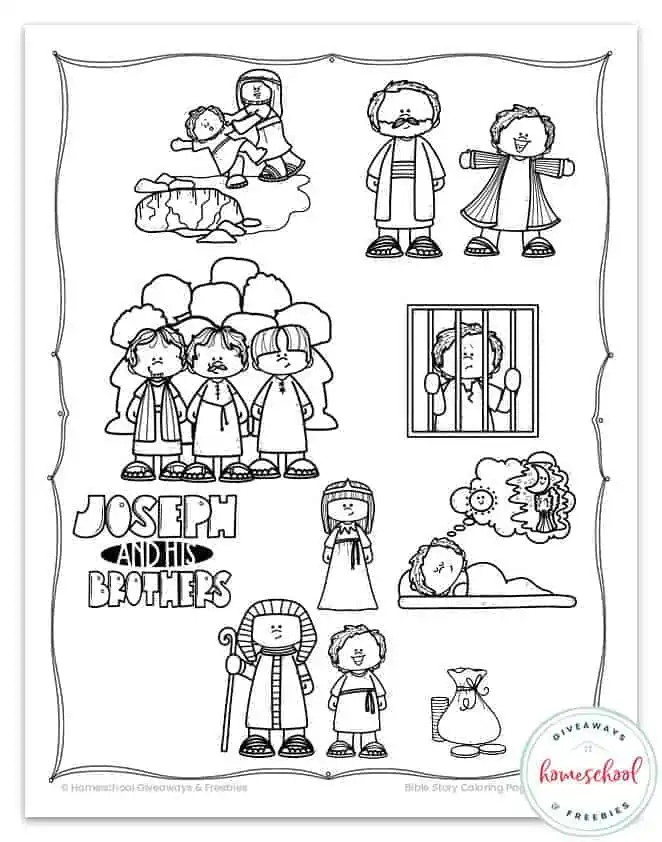 Free bible coloring pages from the old and new testaments