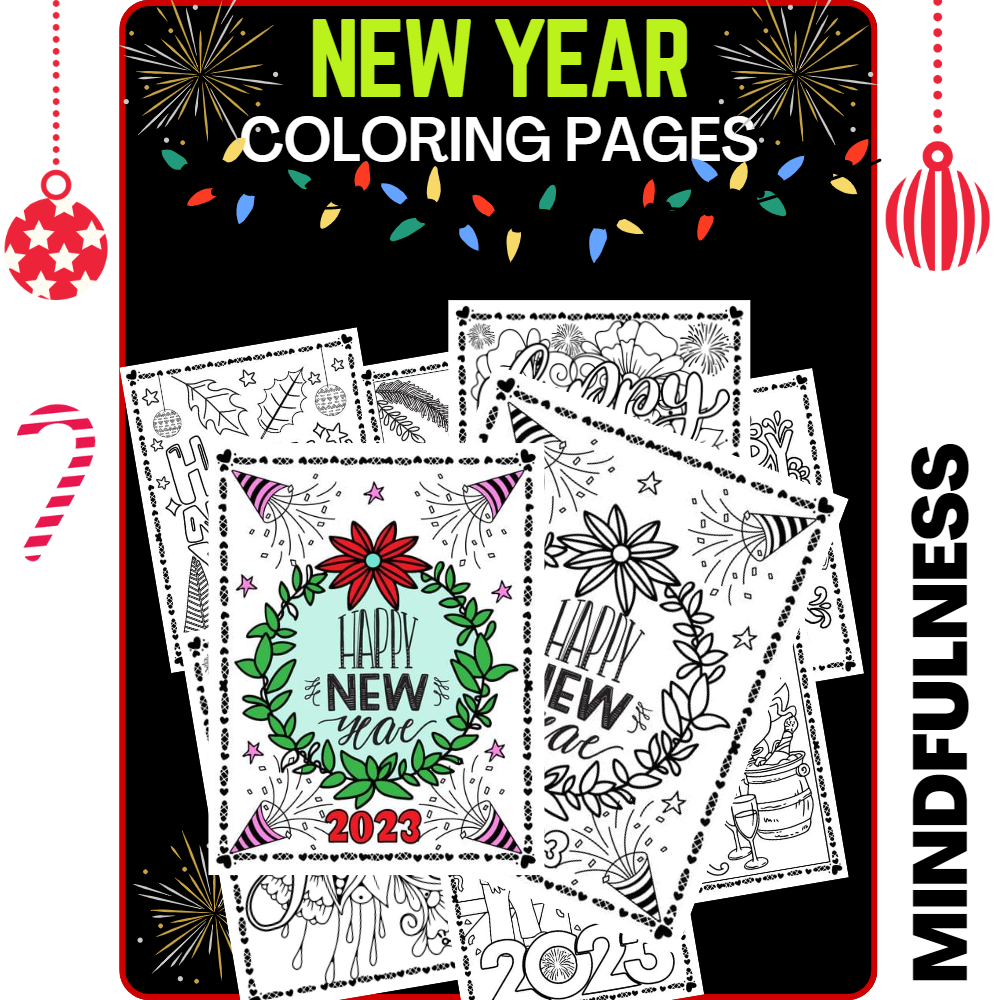 New year coloring pages no prep new year coloring pages made by teachers