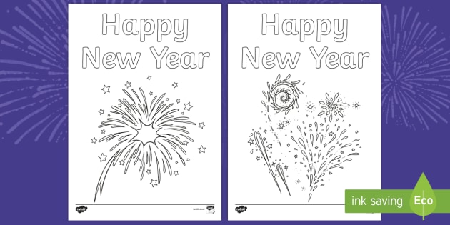 Happy new year fireworks coloring pages requests ks fireworks coloring