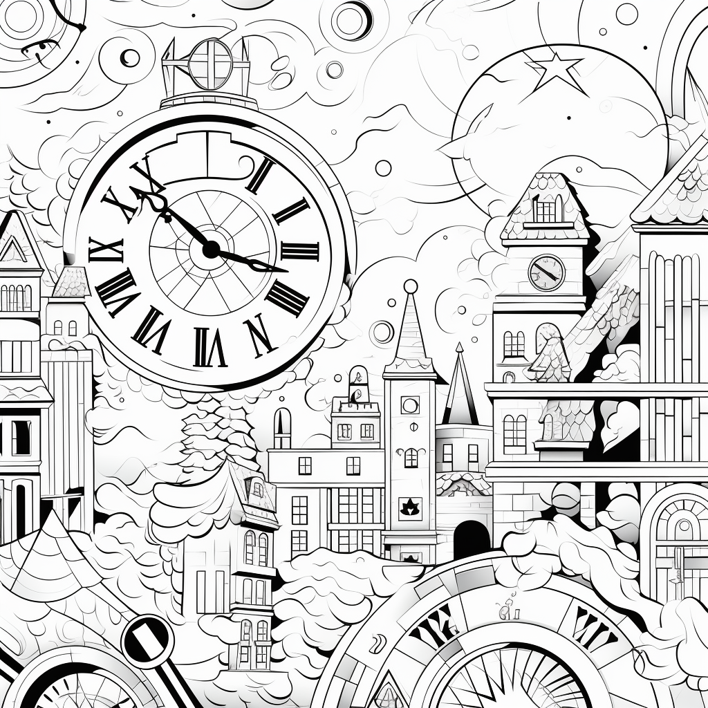 New years coloring pages for adults