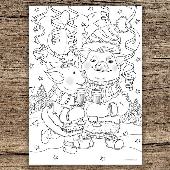 Happy holidays printable adult coloring page from favoreads coloring book pages for adults and kids coloring sheets coloring designs