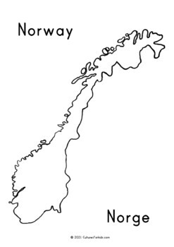 Bilingual norway coloring pages by cultures for kids tpt