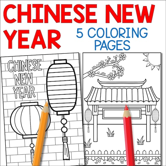 Chinese new year coloring pages new year celebrations around the world coloring sheets for kids fine motor skills