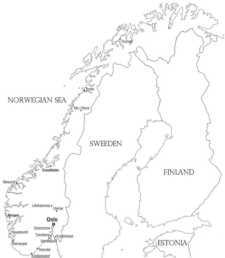 Norway coloring pages