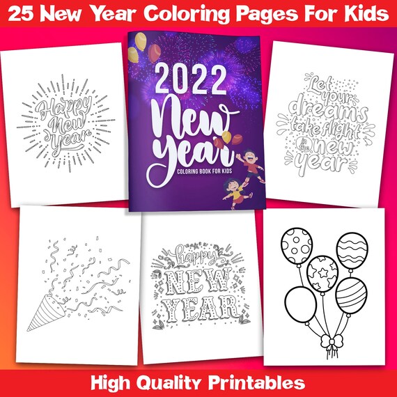 Best value new year coloring book for kids instant