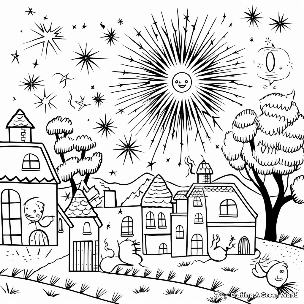 New year coloring pages