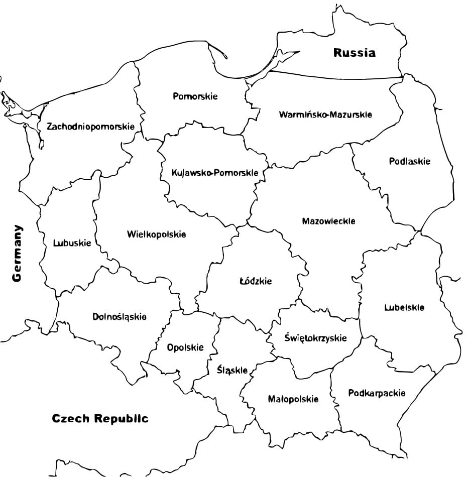 Poland coloring pages