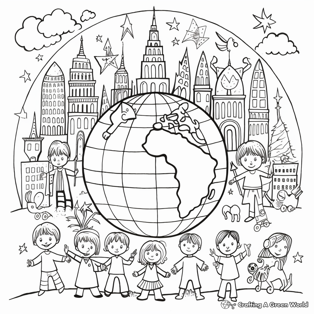 New year coloring pages