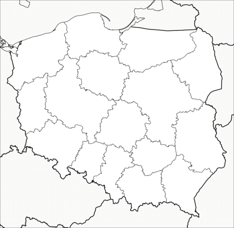 Poland map coloring page free printable coloring pages