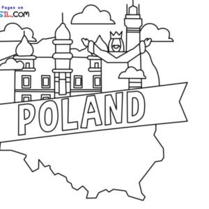 Poland coloring pages printable for free download