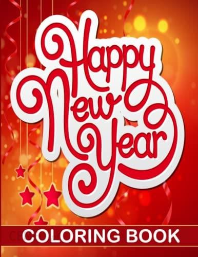 Happy new year coloring book beautiful new year coloring pages for childrens boys girls