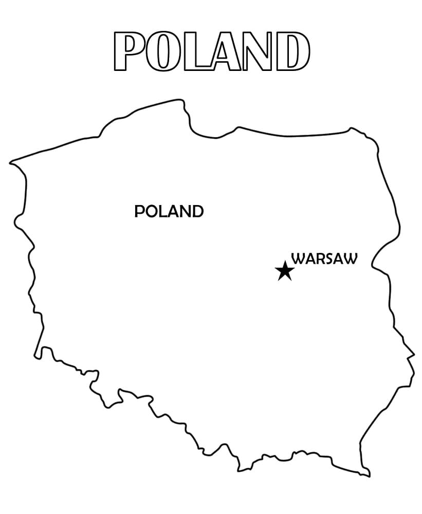 Poland coloring pages