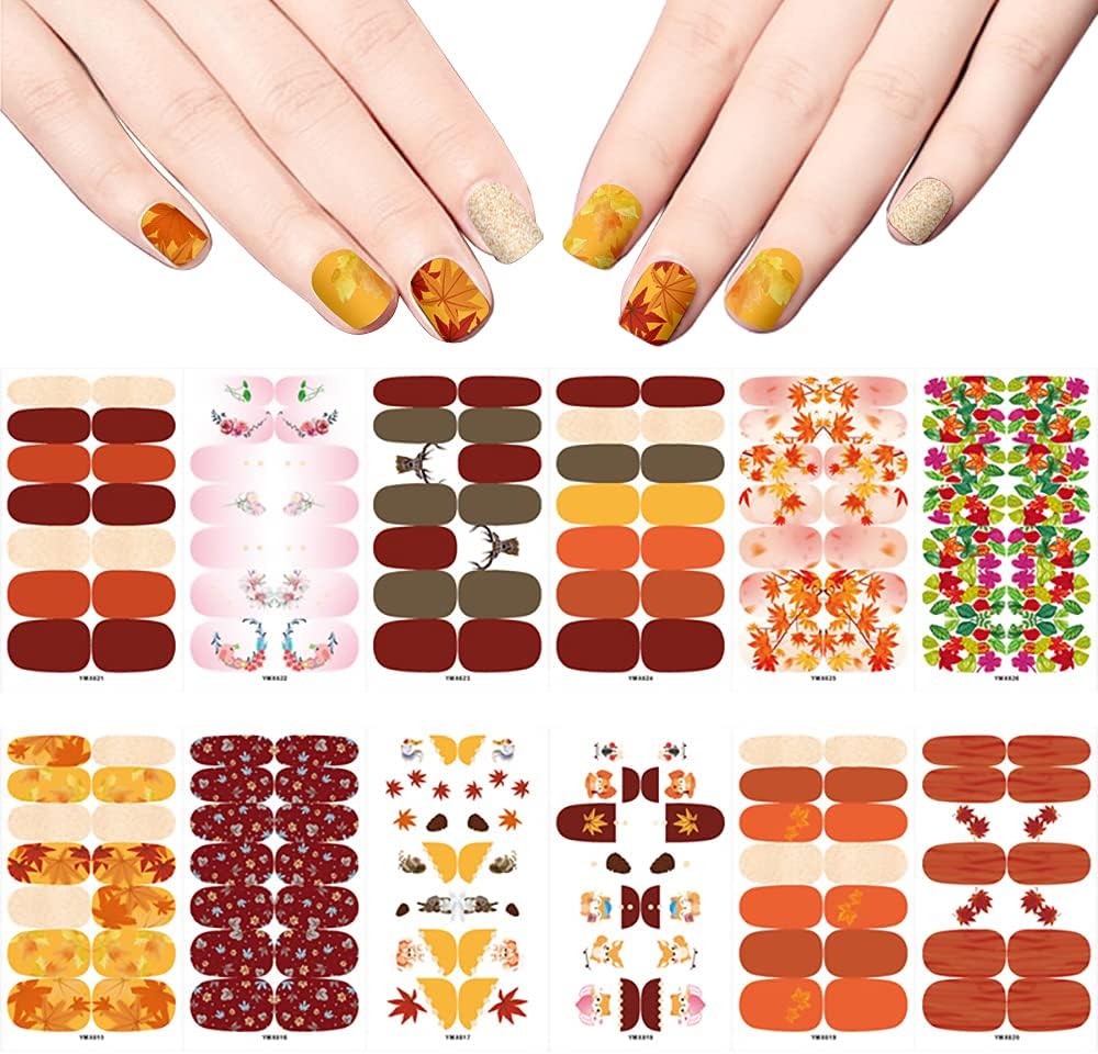 Takaddun maple leaf nail stickers cikakken wraps nigeria ubuy