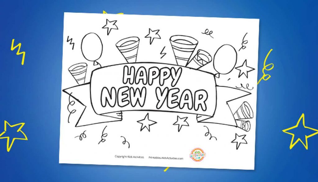 Free printable happy new year coloring page kids activities blog