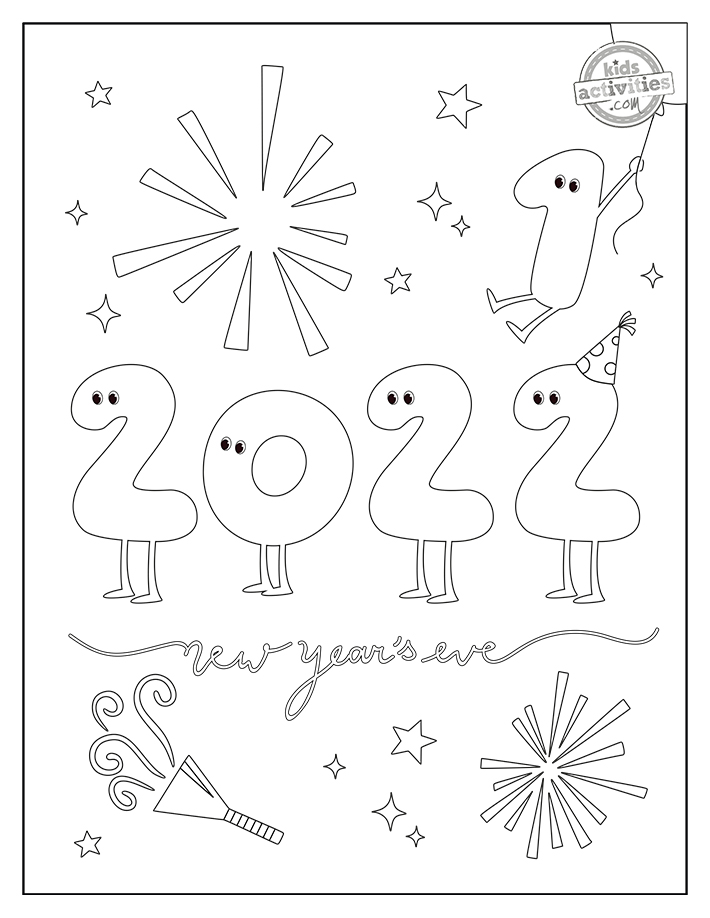 Get festive with new year coloring pages kids activities blog