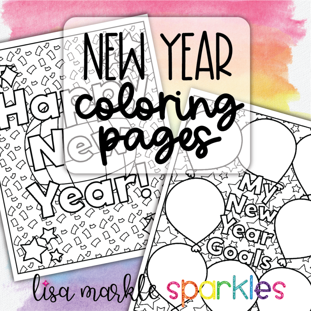 New years eve printable coloring pages