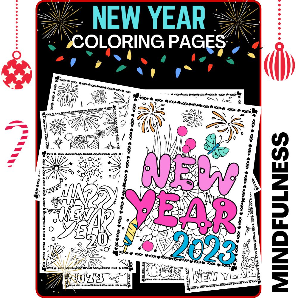 New year coloring pages no prep new year coloring made by teachers