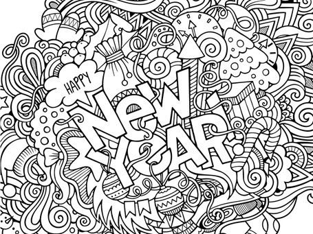 Free new years coloring pages