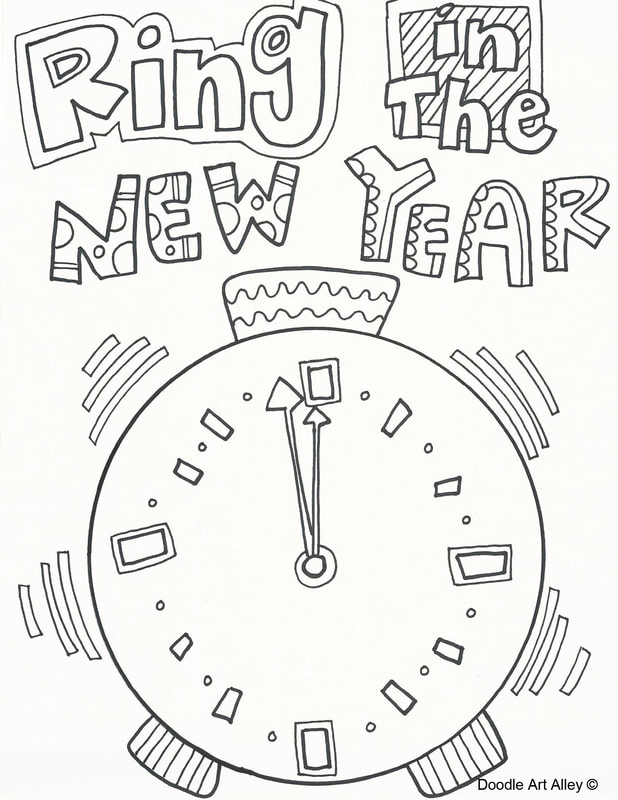 January coloring pages