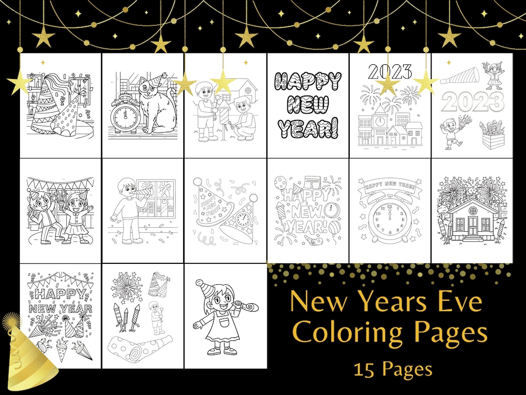 Kids new years eve printable new years kids activities new