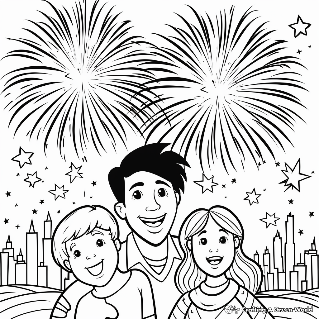 New years coloring pages