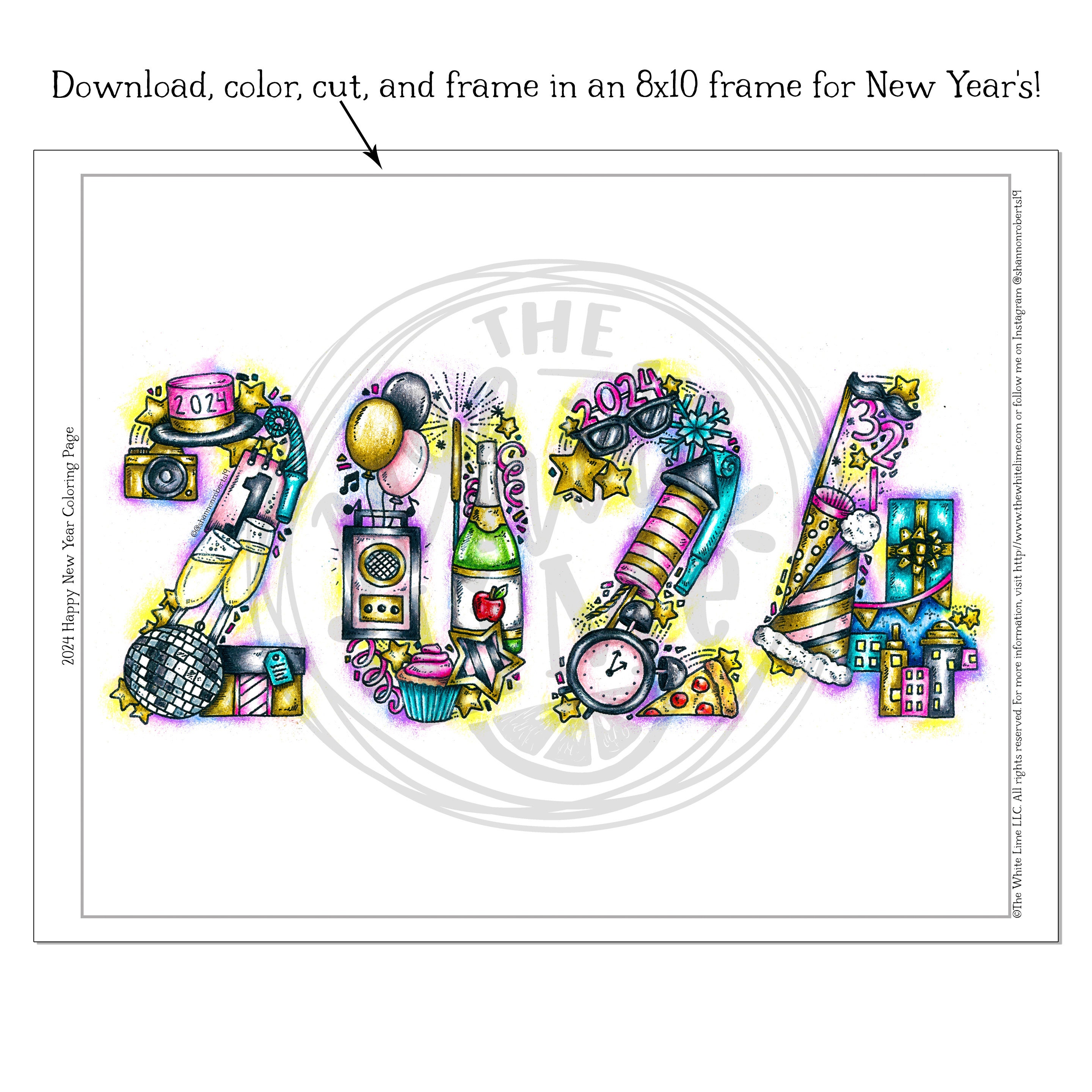 New years coloring pages download new years decor happy new year coloring page for kids adults adult coloring pages new year