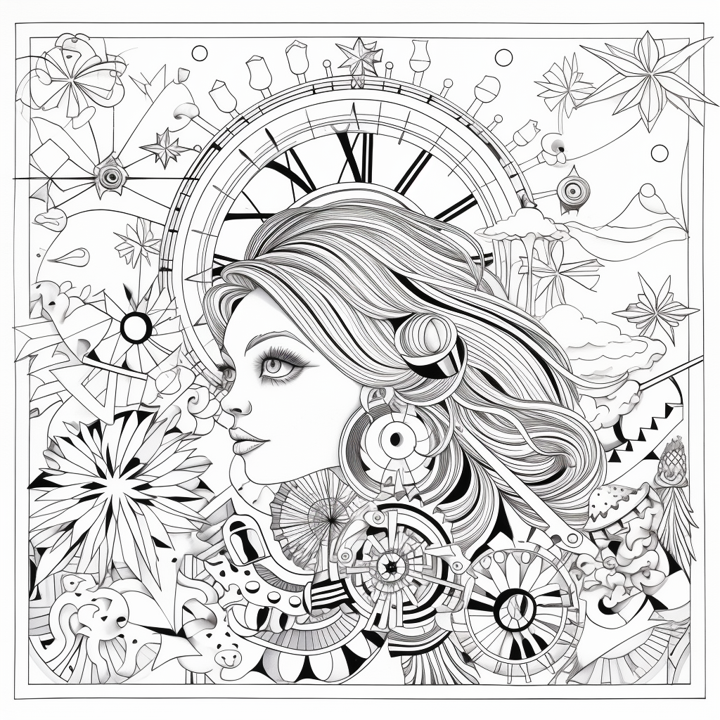 New years coloring pages for adults