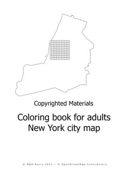 New york map coloring pages