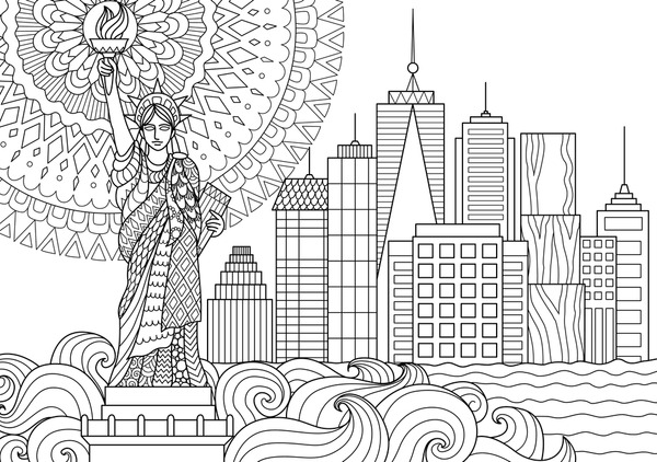 Immagini foto stock oggetti d e immagini vettoriali coloring book new york