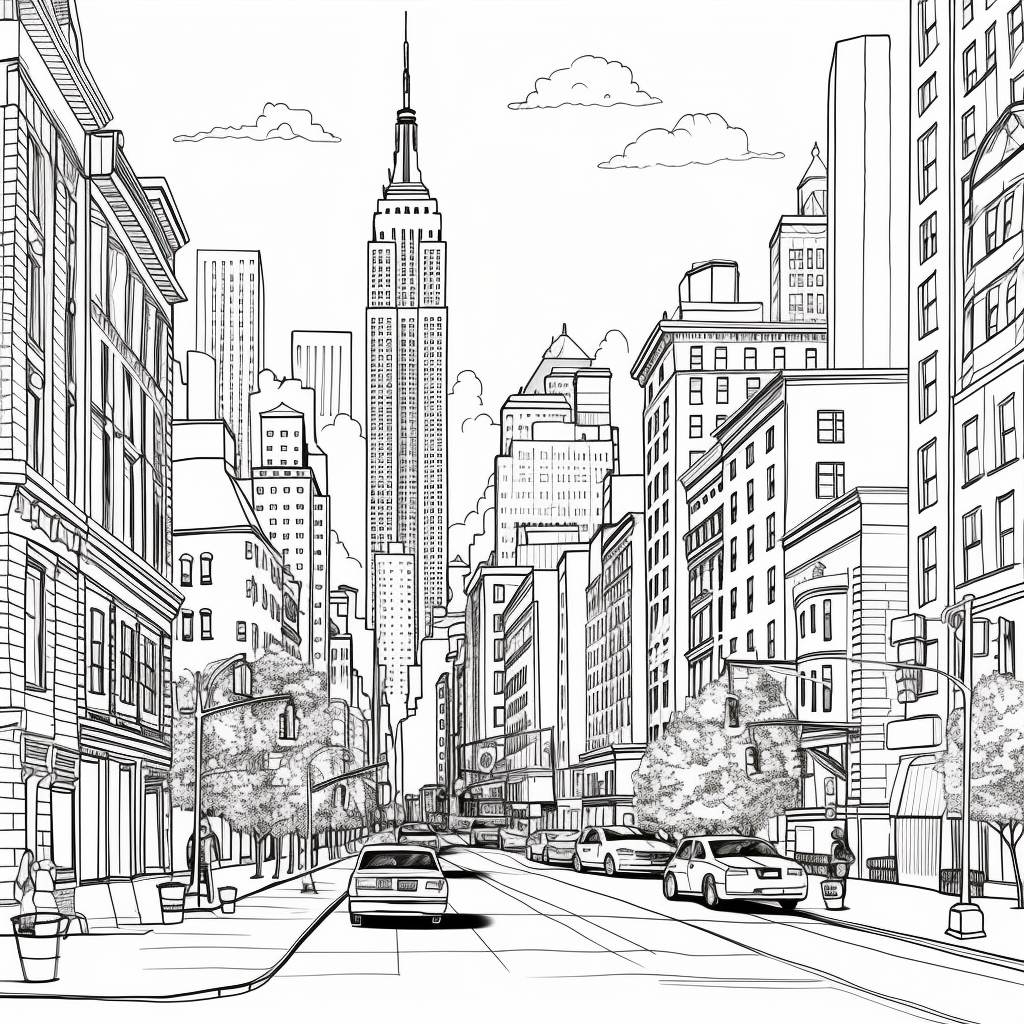 New york city coloring pages