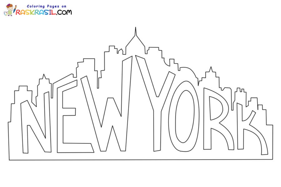 New york coloring pages printable for free download