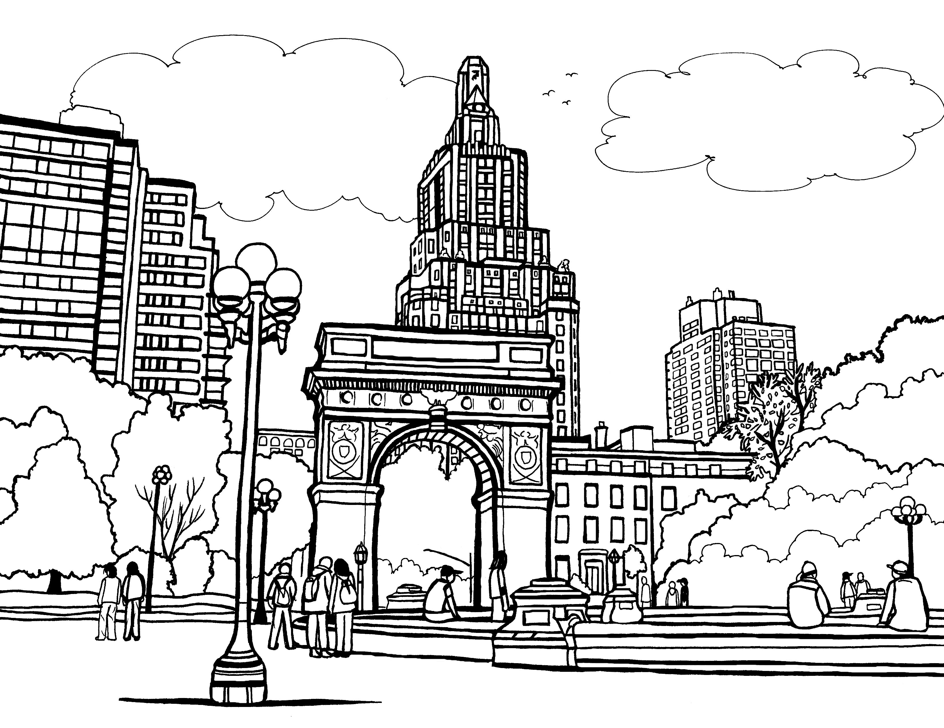 Free new york city coloring pages â you