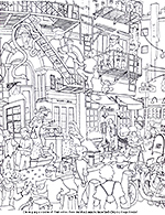 New york city coloring book pages