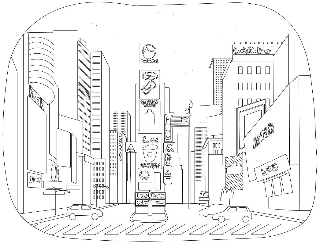 New york coloring pages printable for free download