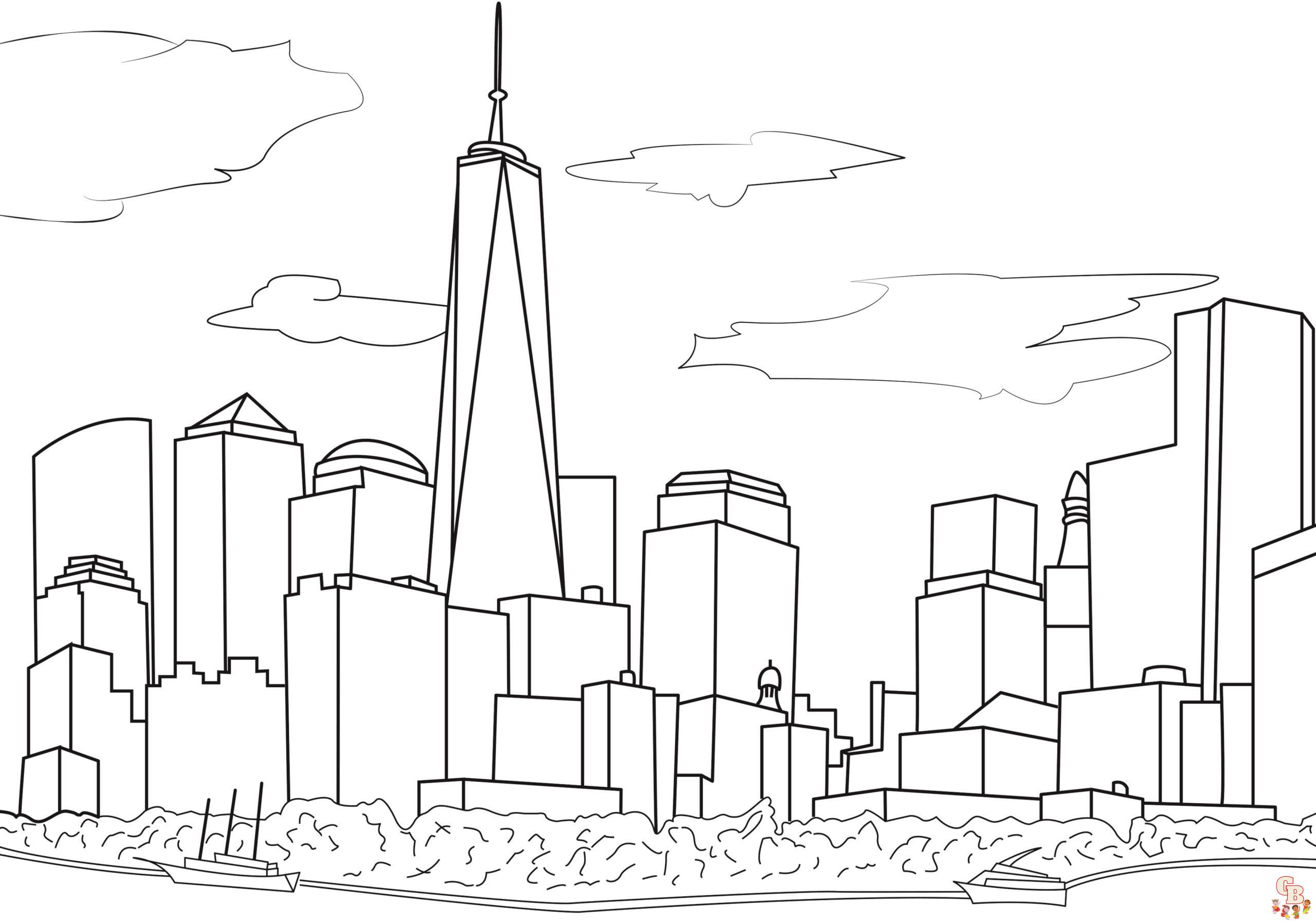 Printable new york coloring pages free for kids and adults