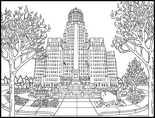 Buffalo new york coloring book